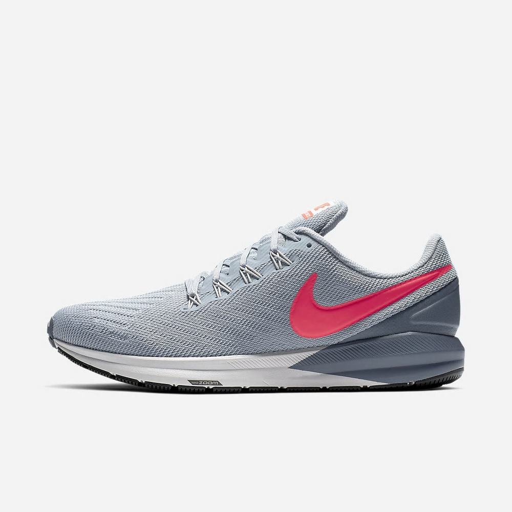 Chaussure De Running Nike Air Zoom Structure 22 Grise 9067-132 Obsidian Mist/Armory Blue/Vast Grey/Bright Crimson Homme | QXV-51074782